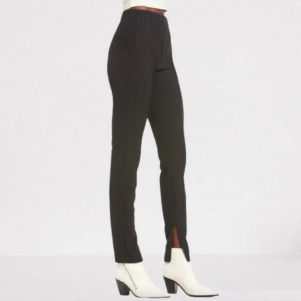 NWT Open Edit by Nordstrom Ankle Zip Pinstripe Skinny Trousers Sz 1X